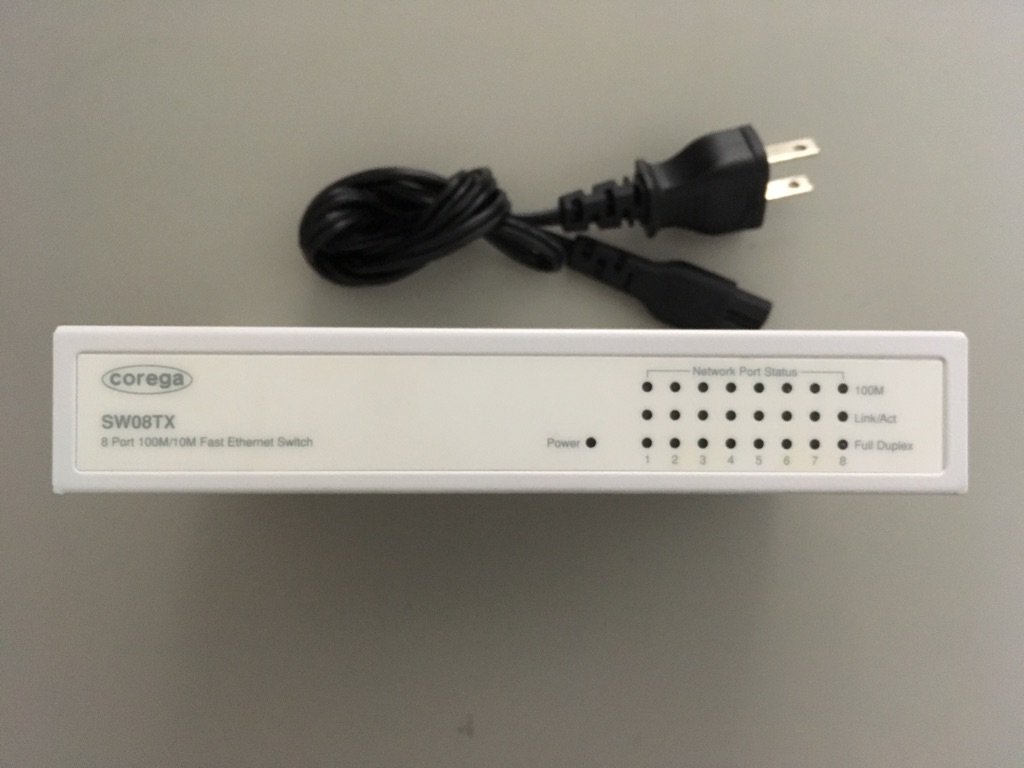 Amazon | CG-SW08TX 8ポート 100M/10M スイッチングHUBメタル | Corega